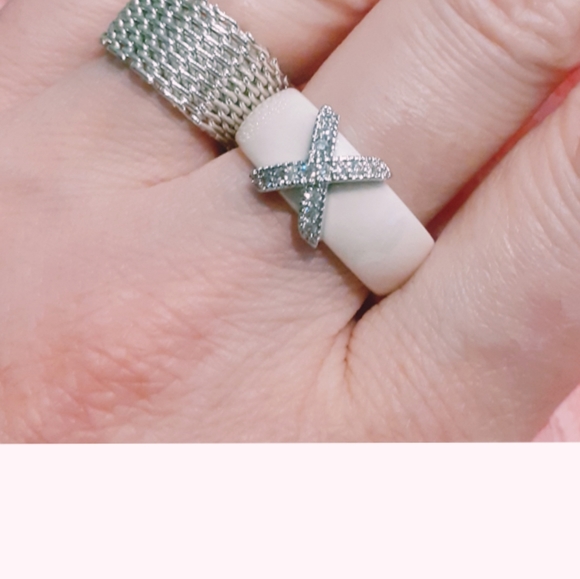 🥰Host Pic💖New Ceramic Ring with Bling - Picture 5 of 5